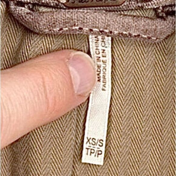 Free People Velvet Trucker Zip Up Snap Button Jacket Mauve XS/S - Picture 6 of 16